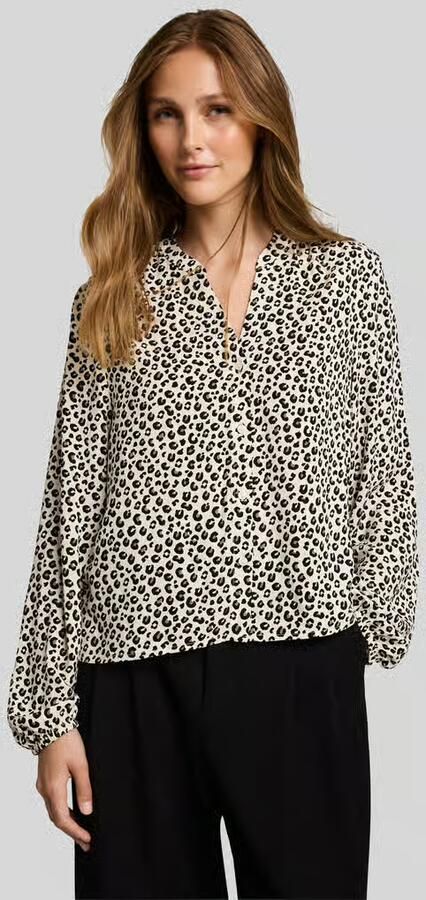 Tom Tailor Denim Loose fit blousetop van pure viscose - Foto 2