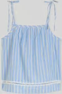 Tom Tailor Denim loose fit blousetop van puur katoen