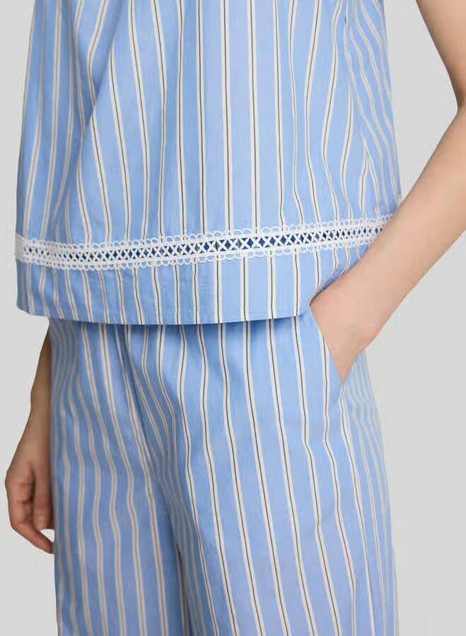 Tom Tailor Denim loose fit blousetop van puur katoen