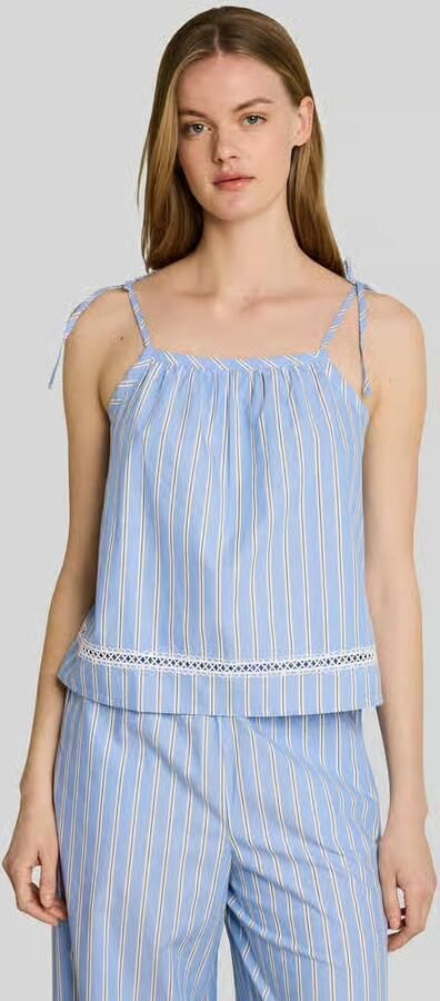 Tom Tailor Denim loose fit blousetop van puur katoen - Foto 3