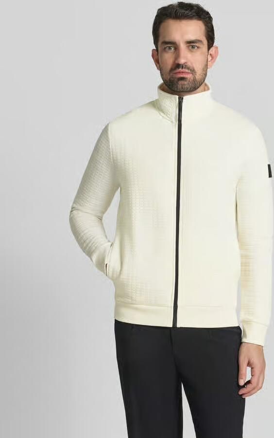 Tom Tailor Denim Loose fit gebreid jack van katoenmix - Foto 2