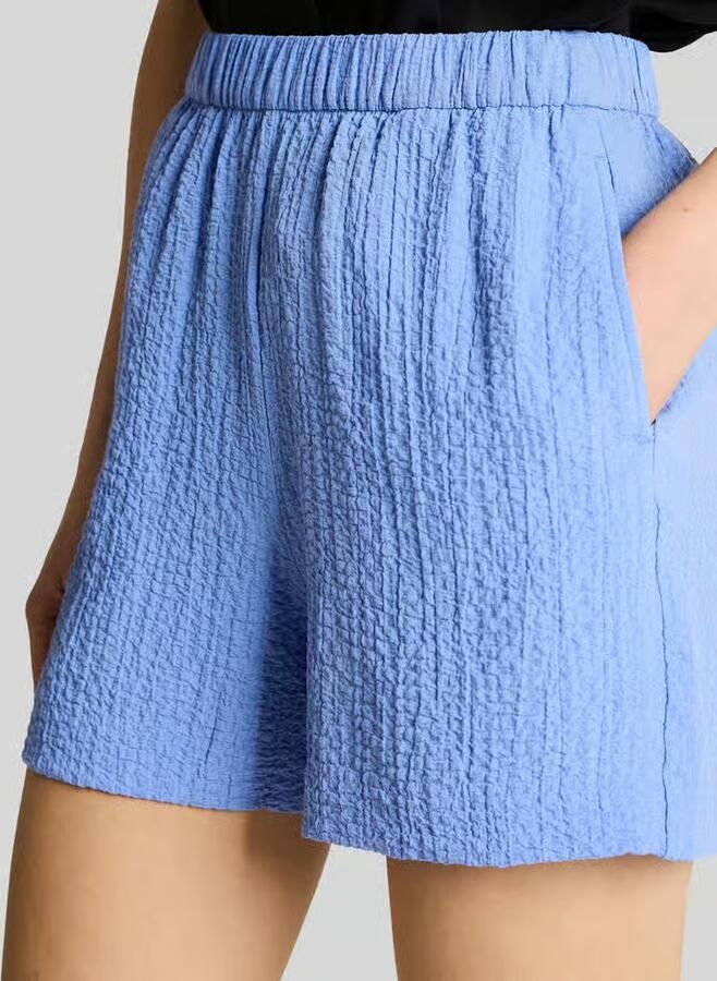 Tom Tailor Denim loose fit stoffen short van viscosemix
