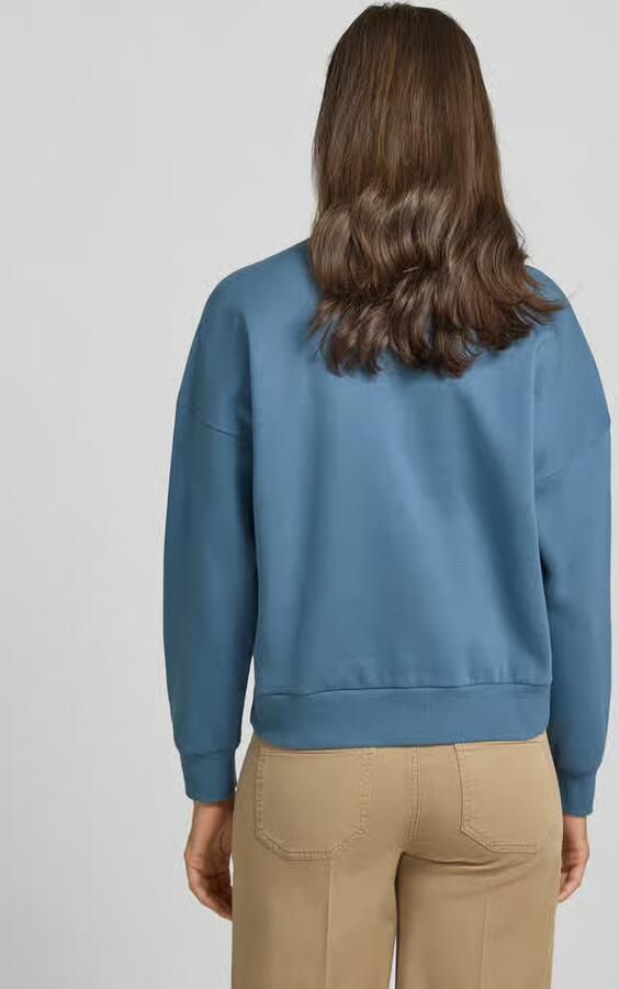 Tom Tailor Denim Loose fit sweatshirt van puur katoen