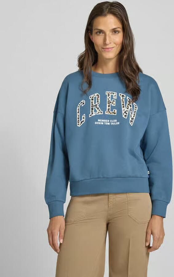 Tom Tailor Denim Loose fit sweatshirt van puur katoen - Foto 2