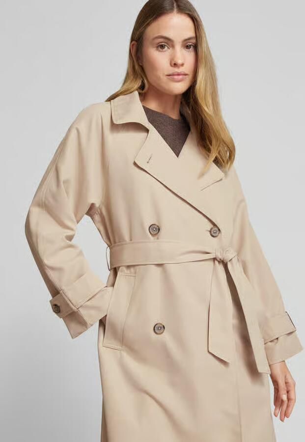 Tom Tailor Denim Loose fit trenchcoat met strikceintuur - Foto 2