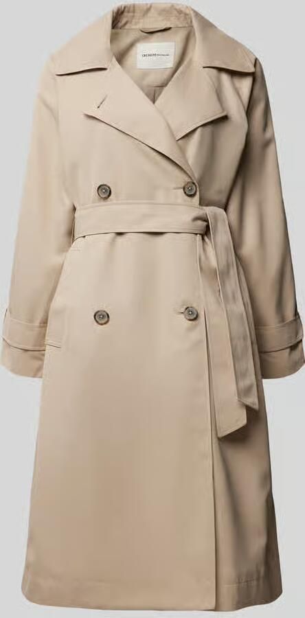 Tom Tailor Denim Loose fit trenchcoat met strikceintuur