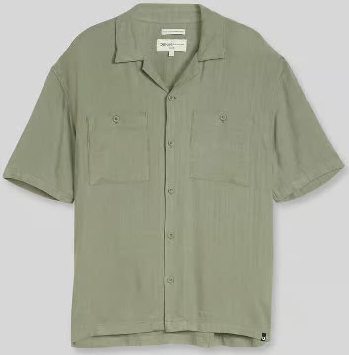 Tom Tailor Denim Loose fit vrijetijdsoverhemd van mix van linnen en viscose - Foto 2
