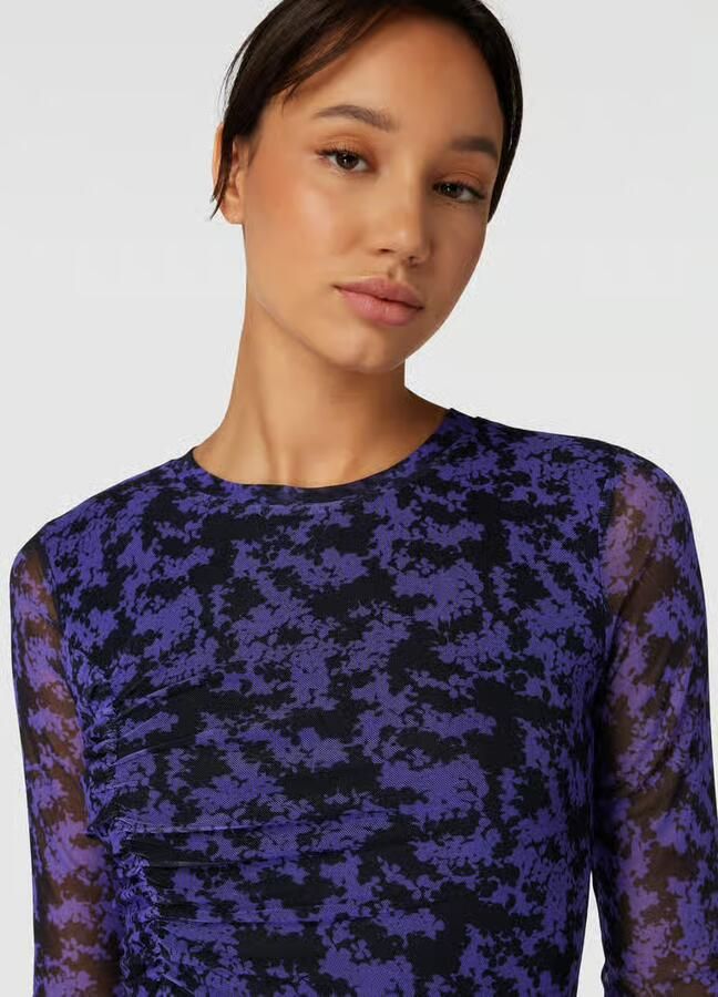 Tom Tailor Denim Midi-jurk met all-over motief model 'Gathering' - Foto 2
