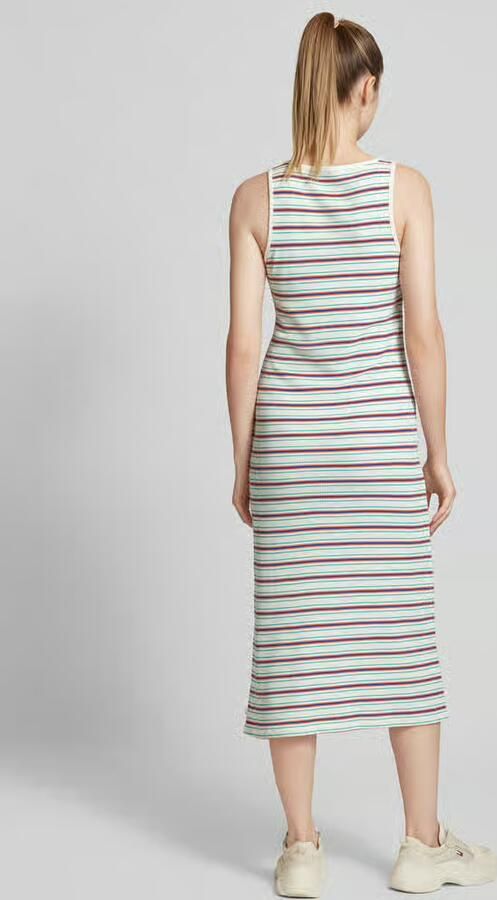 Tom Tailor Denim Midi-jurk met ronde hals
