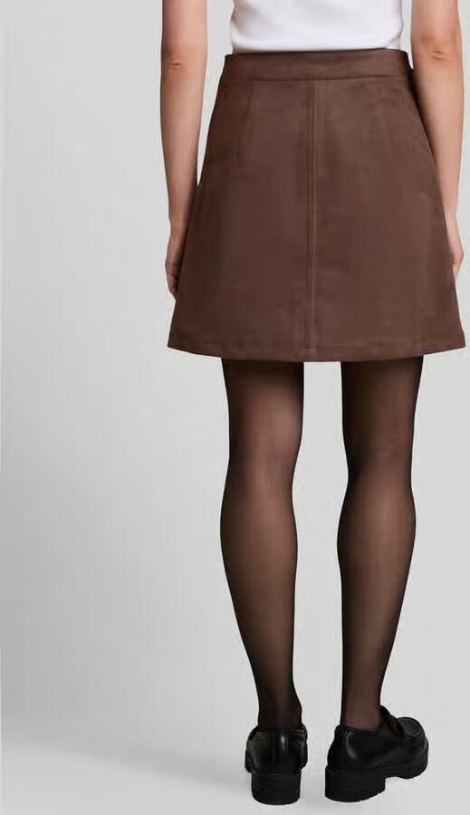 Tom Tailor Denim Mini-rok in velourslook met a-lijn-silhouet - Foto 2