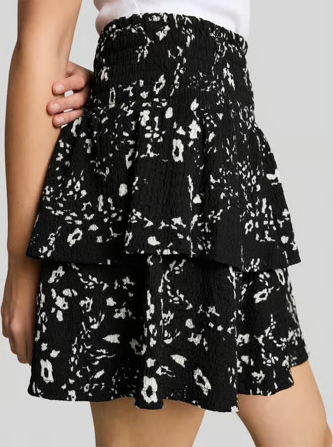 Tom Tailor Denim Mini-rok met volants