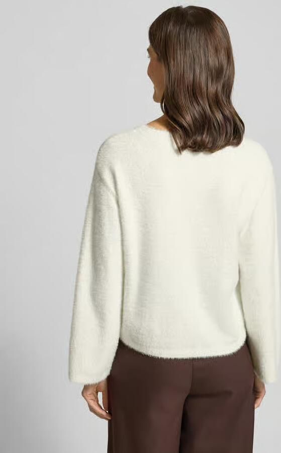 Tom Tailor Denim Oversized gebreide pullover met extra brede schouders model 'FEATHER'