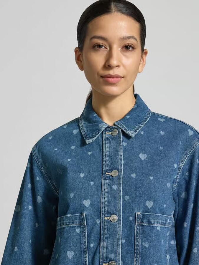 Tom Tailor Denim Oversized jeansjack van puur katoen
