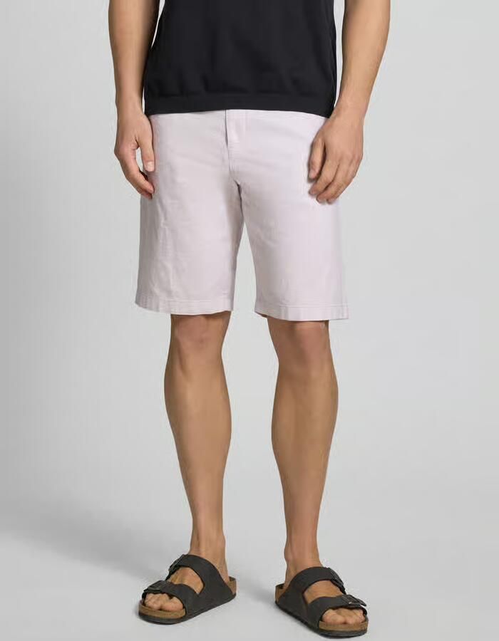 Tom Tailor Denim regular fit bermuda van mix van linnen en katoen - Foto 2