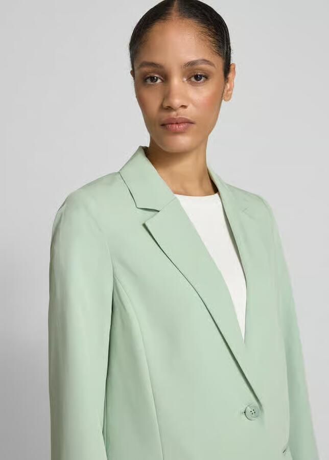Tom Tailor Denim Regular fit blazer met 2-knoopssluiting