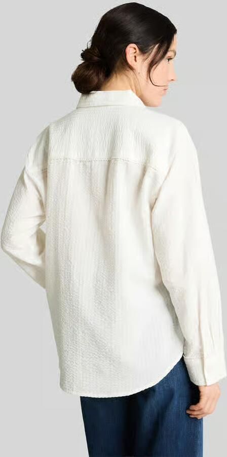 Tom Tailor Denim Regular fit Blouse met lange mouwen van Katoenmix - Foto 3