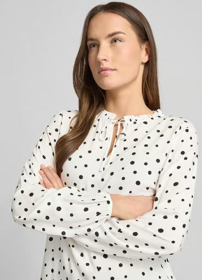 Tom Tailor Denim Regular fit blouse met lange mouwen van pure viscose - Foto 2