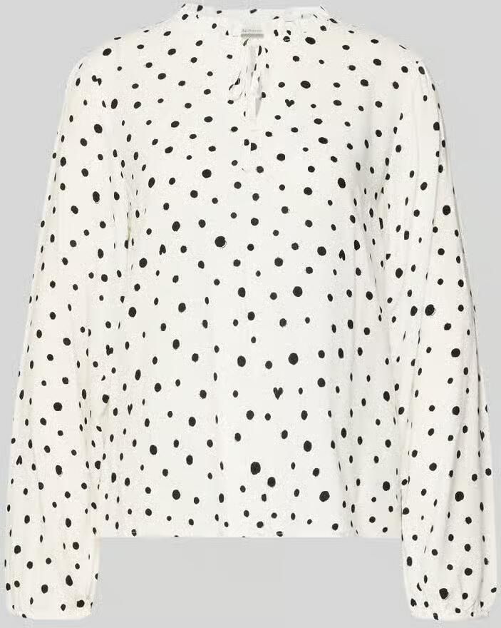 Tom Tailor Denim Regular fit blouse met lange mouwen van pure viscose