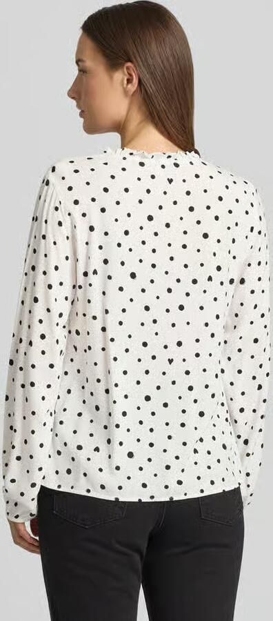 Tom Tailor Denim Regular fit blouse met lange mouwen van pure viscose - Foto 3