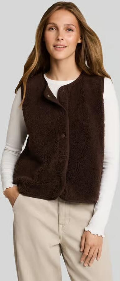 Tom Tailor Denim Regular fit bodywarmer met drukknopen - Foto 3