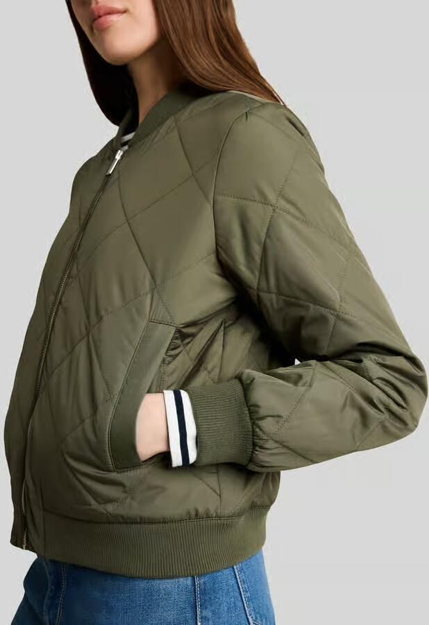 Tom Tailor Denim Regular fit bomberjack met ribboordjes