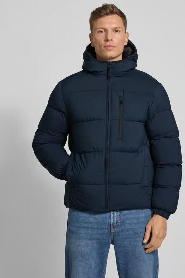 Tom Tailor Denim Gewatteerd regular fit jack met capuchon - Foto 2