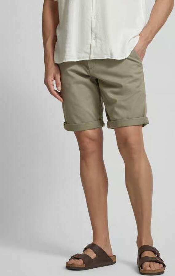 Tom Tailor Denim Regular fit chinoshorts met riem - Foto 2