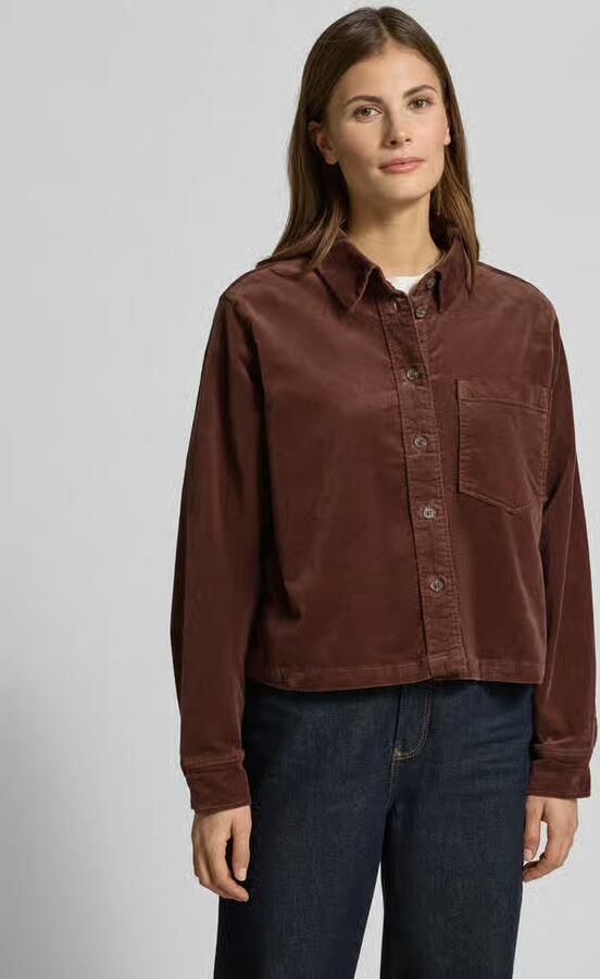 Tom Tailor Denim Regular fit fluwelen overhemd van katoenmix - Foto 4