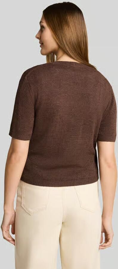 Tom Tailor Denim regular fit gebreid jack met bindceintuur - Foto 2