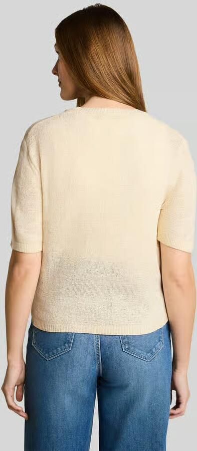 Tom Tailor Denim regular fit gebreid jack met bindceintuur - Foto 2