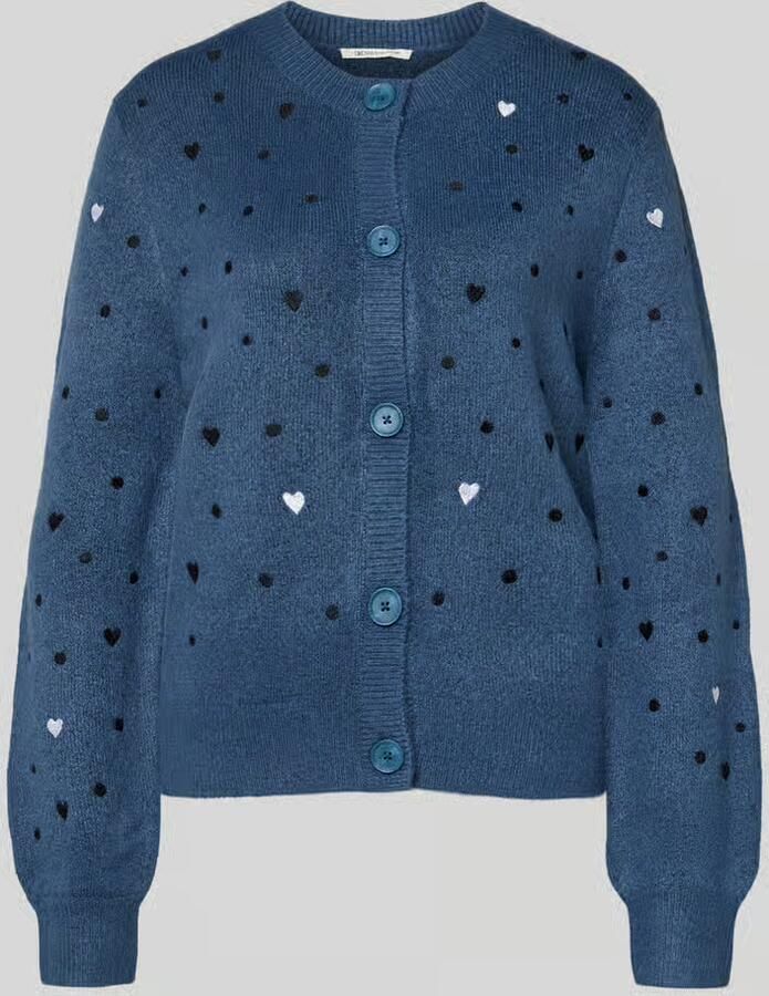 Tom Tailor Denim Regular fit gebreid jack met borduursels