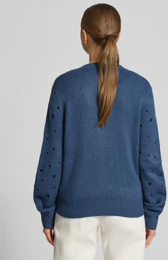 Tom Tailor Denim Regular fit gebreid jack met borduursels - Foto 2