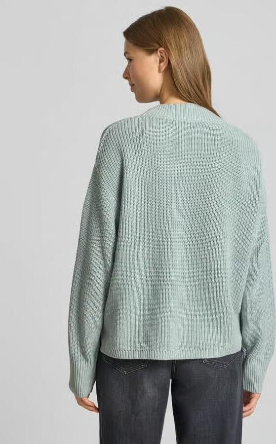Tom Tailor Denim Cardigan met breistructuur en knoopsluiting - Foto 3