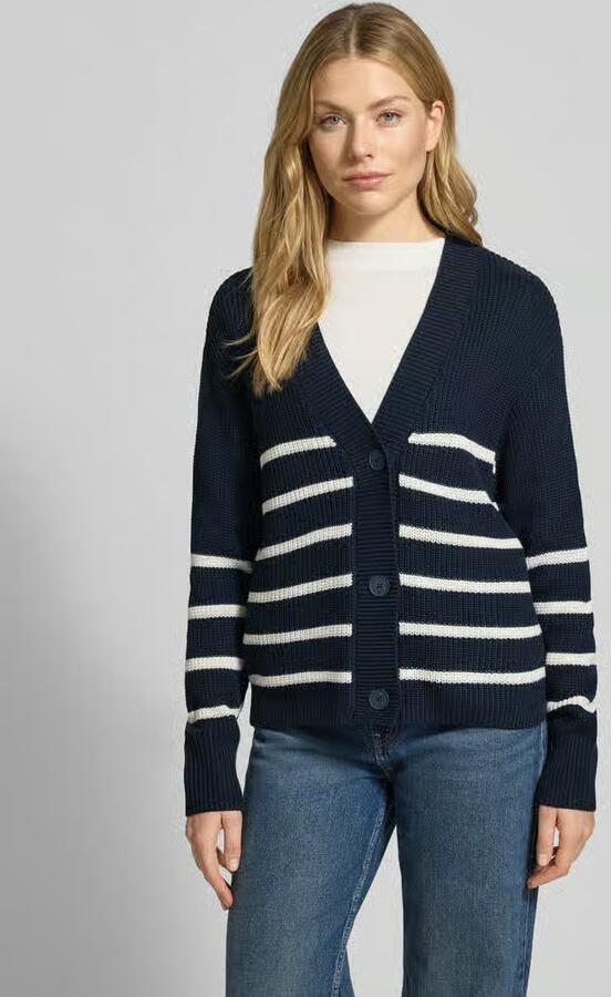 Tom Tailor Denim Cardigan met breistructuur en knoopsluiting - Foto 2