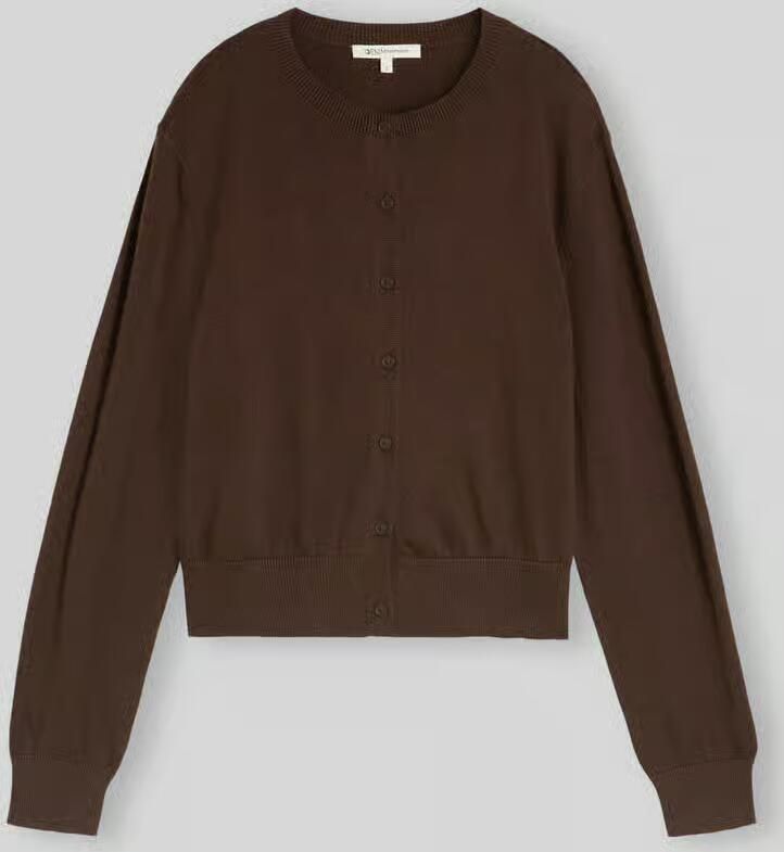 Tom Tailor Denim Regular fit gebreid jack van katoenmix - Foto 2