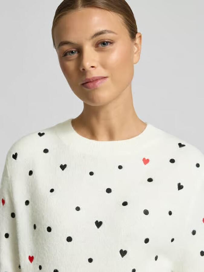 Tom Tailor Denim Regular fit gebreide pullover met borduursels - Foto 4
