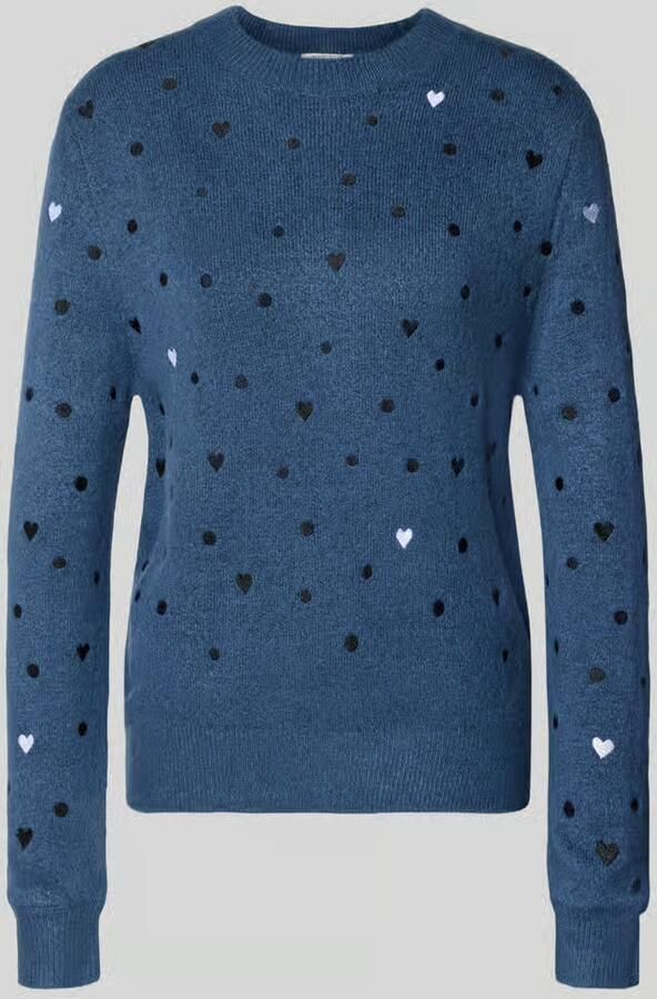 Tom Tailor Denim Regular fit gebreide pullover met borduursels