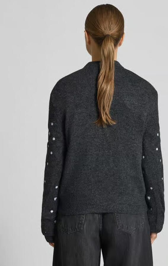 Tom Tailor Denim Regular fit gebreide pullover met borduursels