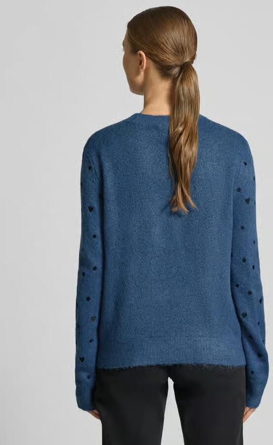 Tom Tailor Denim Regular fit gebreide pullover met borduursels