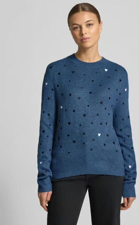 Tom Tailor Denim Regular fit gebreide pullover met borduursels - Foto 4
