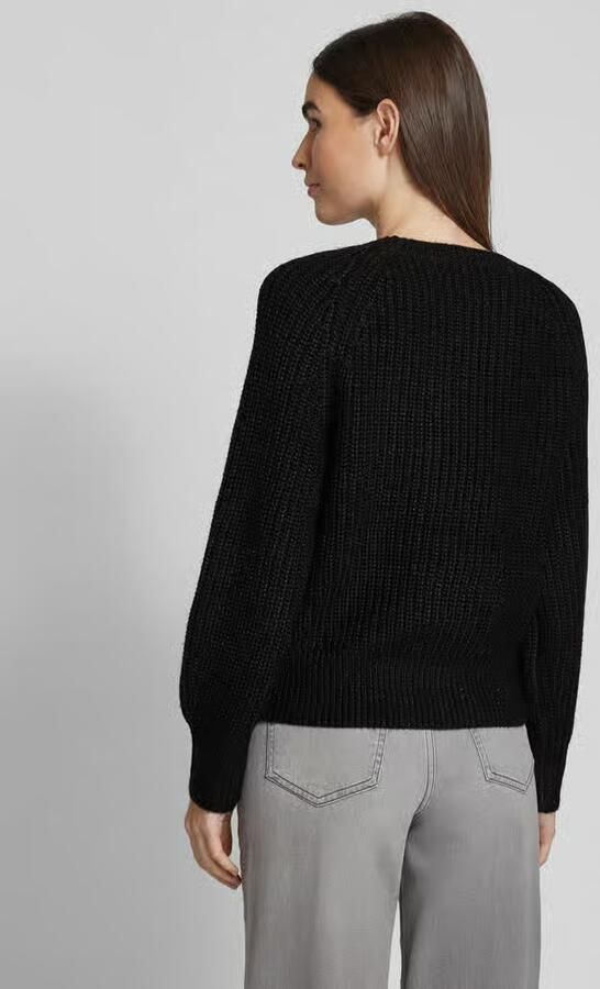 Tom Tailor Denim Regular fit gebreide pullover met lichte ballonmouwen - Foto 4