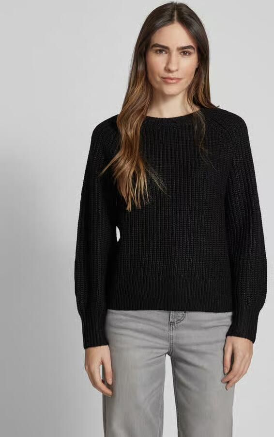 Tom Tailor Denim Regular fit gebreide pullover met lichte ballonmouwen - Foto 3