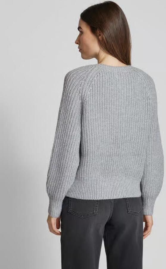 Tom Tailor Denim Regular fit gebreide pullover met lichte ballonmouwen - Foto 4