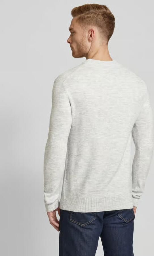 Tom Tailor Denim Regular fit gebreide pullover met wol en labelstitching bij de mouwen - Foto 3