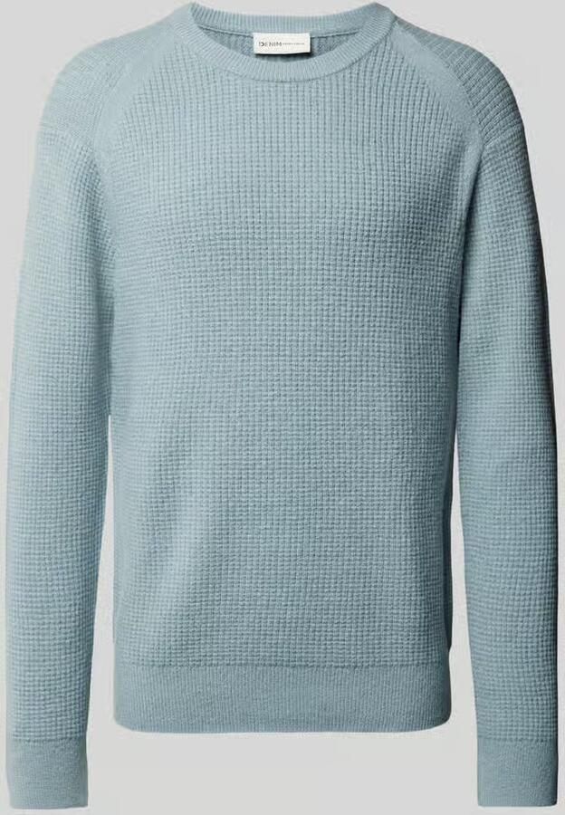 Tom Tailor Denim Regular fit gebreide pullover met wol en structuurmotief - Foto 2