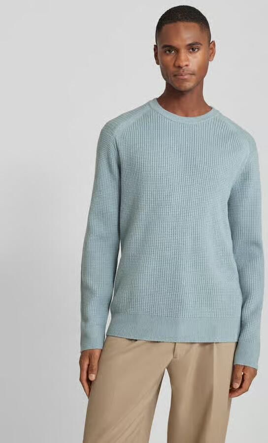 Tom Tailor Denim Regular fit gebreide pullover met wol en structuurmotief - Foto 3