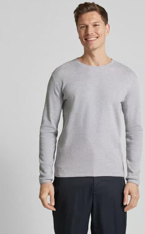 Tom Tailor Denim Regular fit gebreide pullover van katoen - Foto 2