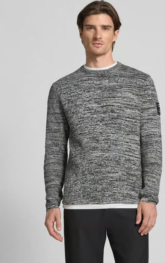 Tom Tailor Denim Regular fit gebreide pullover van katoenmix - Foto 2