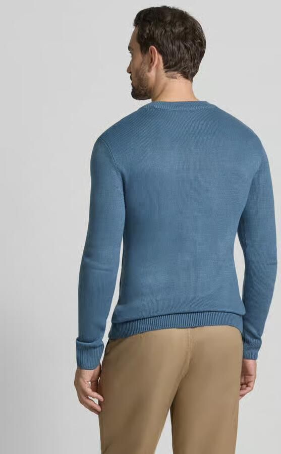 Tom Tailor Denim Regular fit gebreide pullover van ribtricot