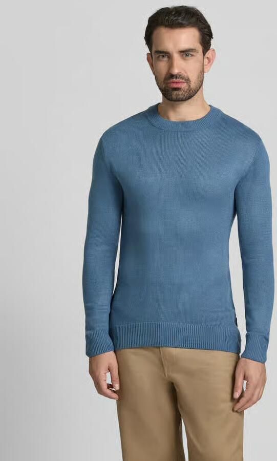 Tom Tailor Denim Regular fit gebreide pullover van ribtricot - Foto 2
